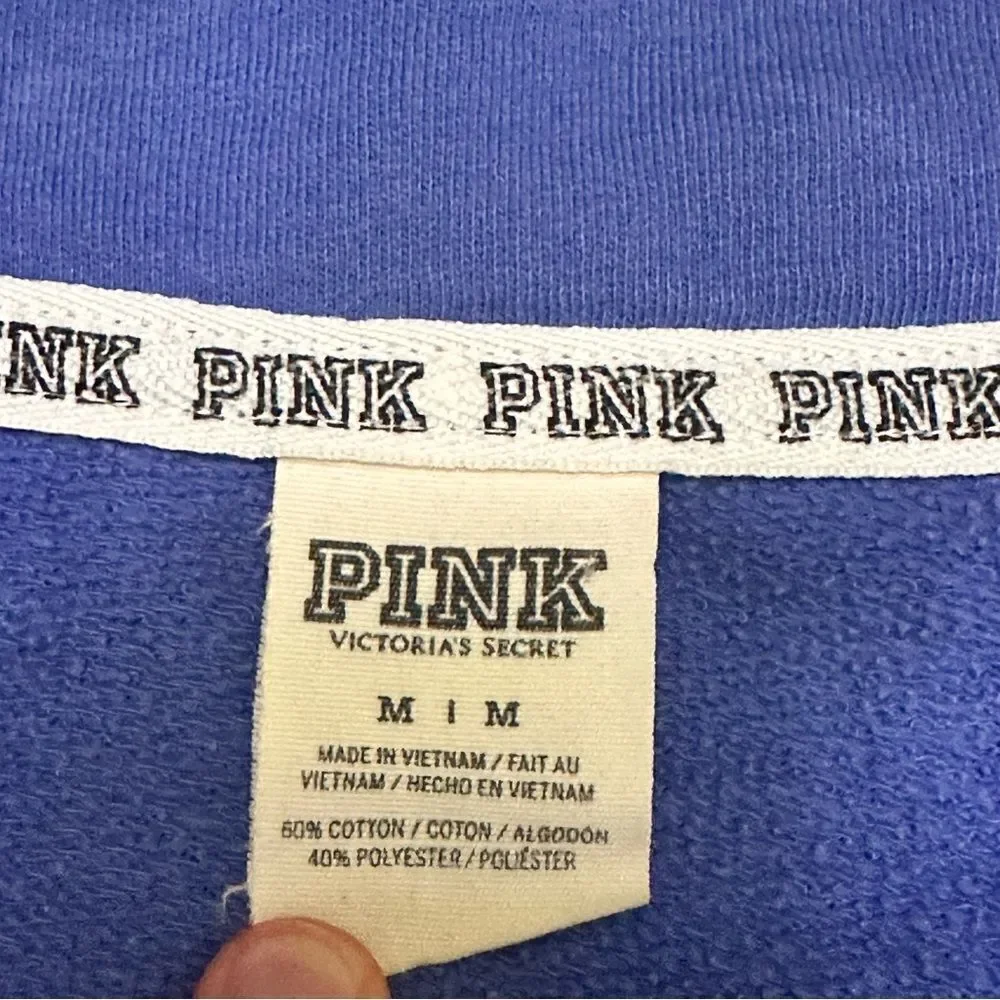 PINK by Victorias Secret Sweatshirt 1/4 zip size M